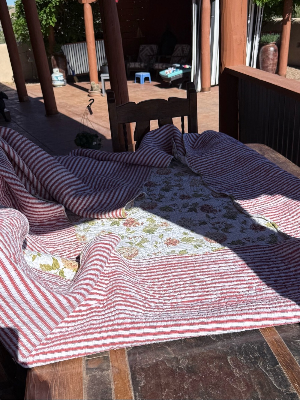 100% Cotton Reversible Floral Quilt Full Queen 90x92 Cottagecore Farmhouse - Picture 8 of 11